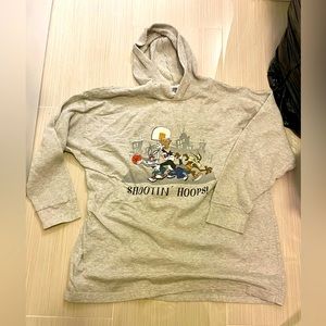 Vintage Retro Acme Clothing Shootin’ Hoops Hoodie (Bugs Bunny)
